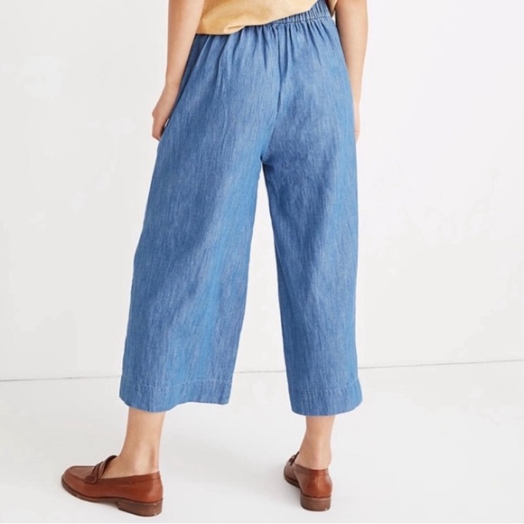 Madewell Chambray Huston Pull-On Pants - Picture 2 of 8